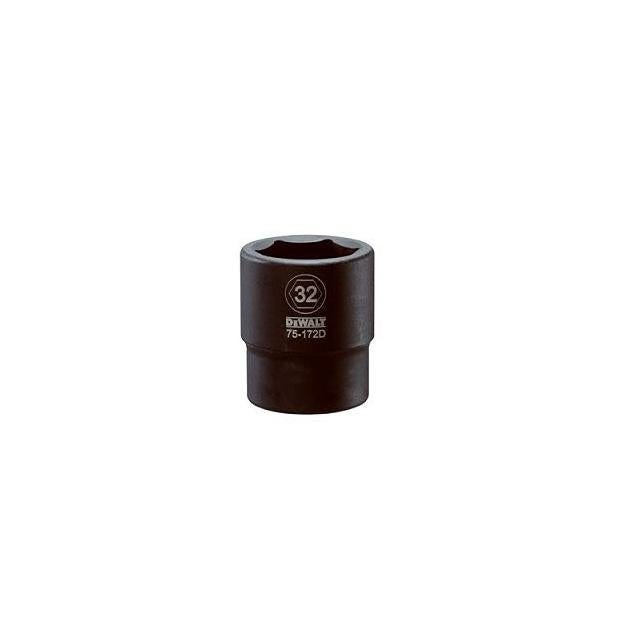 DEWALT 3/4 In. Drive 32mm 6-Point Shallow Metric Impact Socket