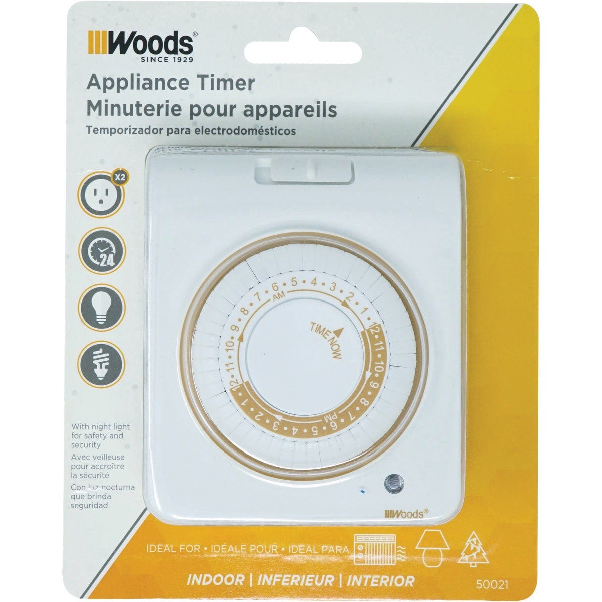 Southwire 2-Outlet Indoor Mechanical Timer Southwire 2-Outlet Indoor Mechanical Timer