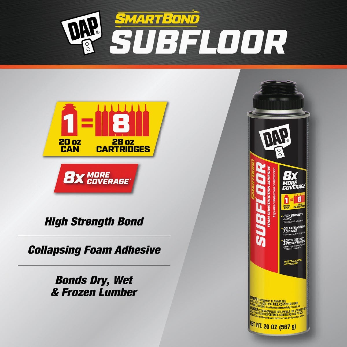 DAP SMARTBOND 20 Oz. Gun Grade Subfloor Adhesive - photo 2 DAP SMARTBOND 20 Oz. Gun Grade Subfloor Adhesive - photo 2