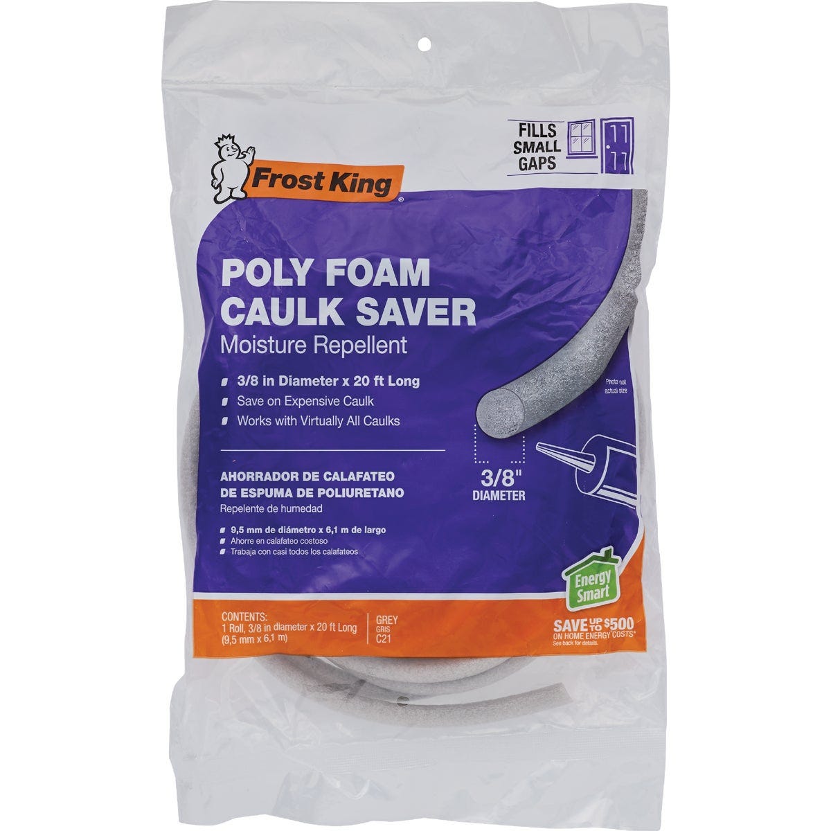 Frost King 3/8 In. x 20 Ft. Gray Backer Rod - photo 2 Frost King 3/8 In. x 20 Ft. Gray Backer Rod - photo 2