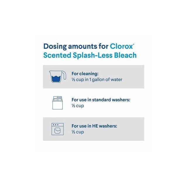 Clorox 77 Oz. Splash Less Bleach, Clean Linen Scent - photo 3 Clorox 77 Oz. Splash Less Bleach, Clean Linen Scent - photo 3