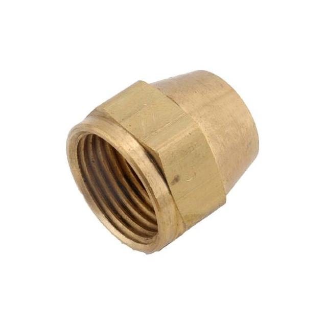 Anderson Metals 5/16 In. 2-Pack Lead-Free Brass Threaded Short Rod Nut