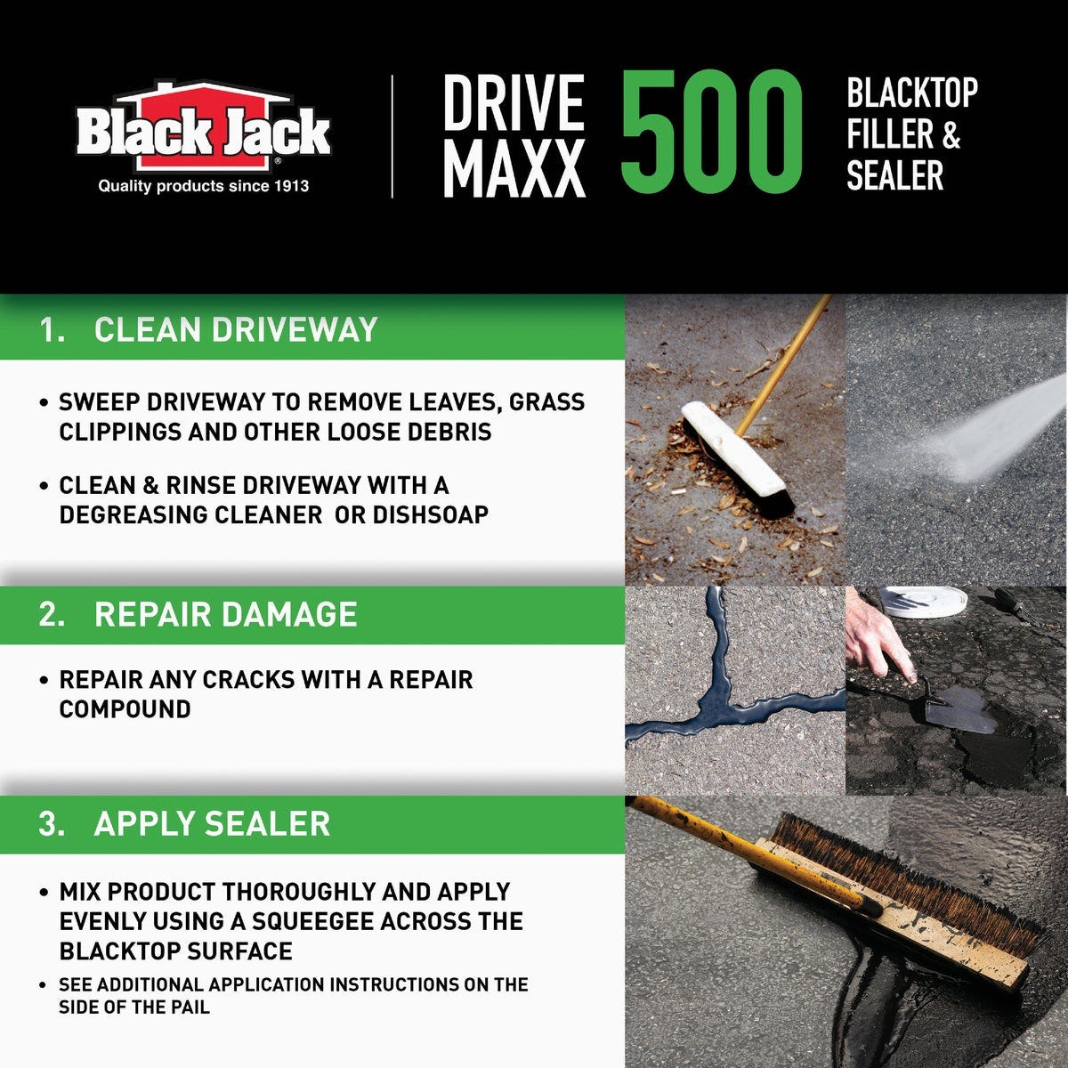 Black Jack Drive-Maxx 5 Gal. 5 Yr. 500 Fast Dry Filler and Sealer - photo 6