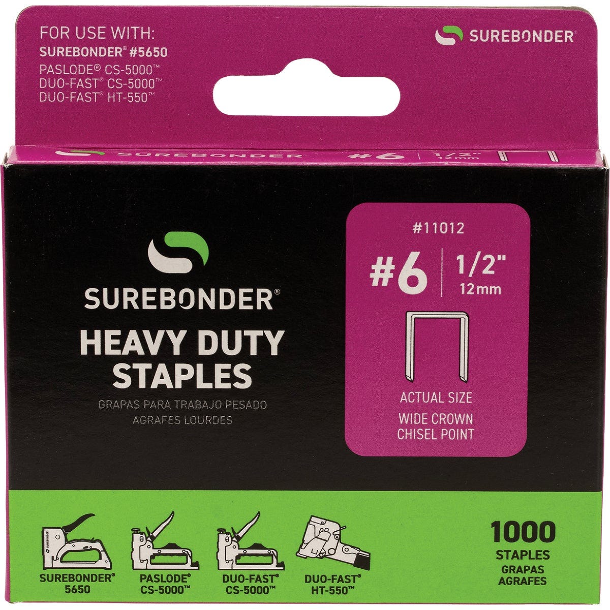 Surebonder DuoFast 1/2 In. Wide Crown Staple (1000-Pack) - photo 3 Surebonder DuoFast 1/2 In. Wide Crown Staple (1000-Pack) - photo 3