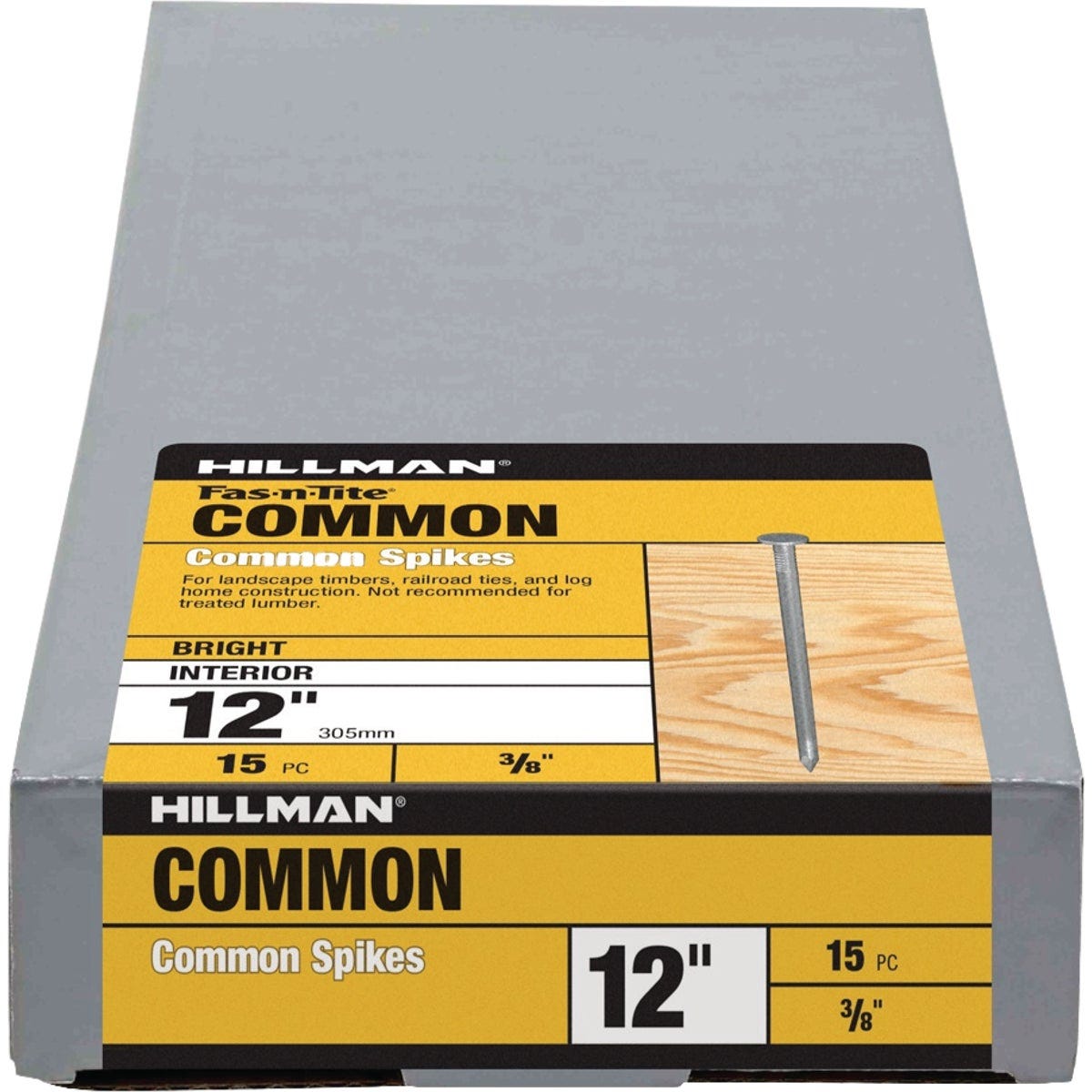 Hillman Fas-n-Tite 12 In. Bright Common Spikes (15-Count) Hillman Fas-n-Tite 12 In. Bright Common Spikes (15-Count)