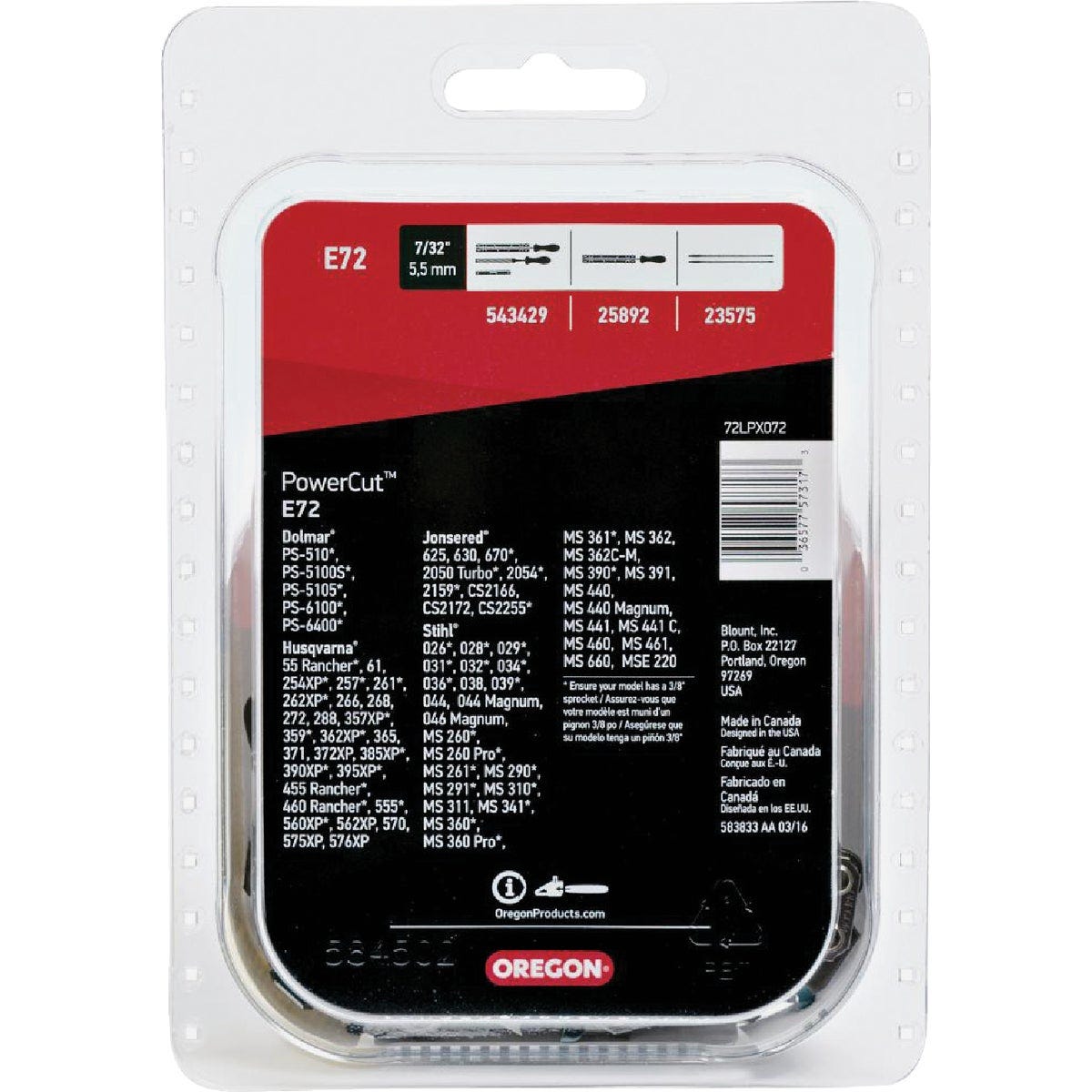 Oregon PowerCut 20 In. 72-Link Chainsaw Chain - photo 2