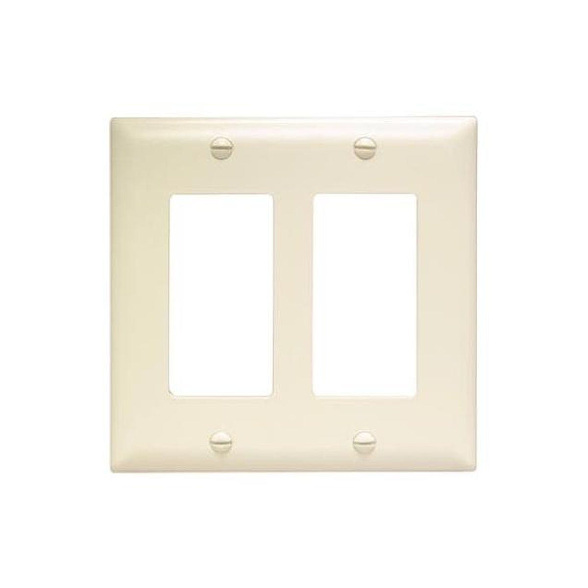 Legrand Pass & Seymour 2-Gang Nylon Decorator Wall Plate, Light Almond Legrand Pass & Seymour 2-Gang Nylon Decorator Wall Plate, Light Almond