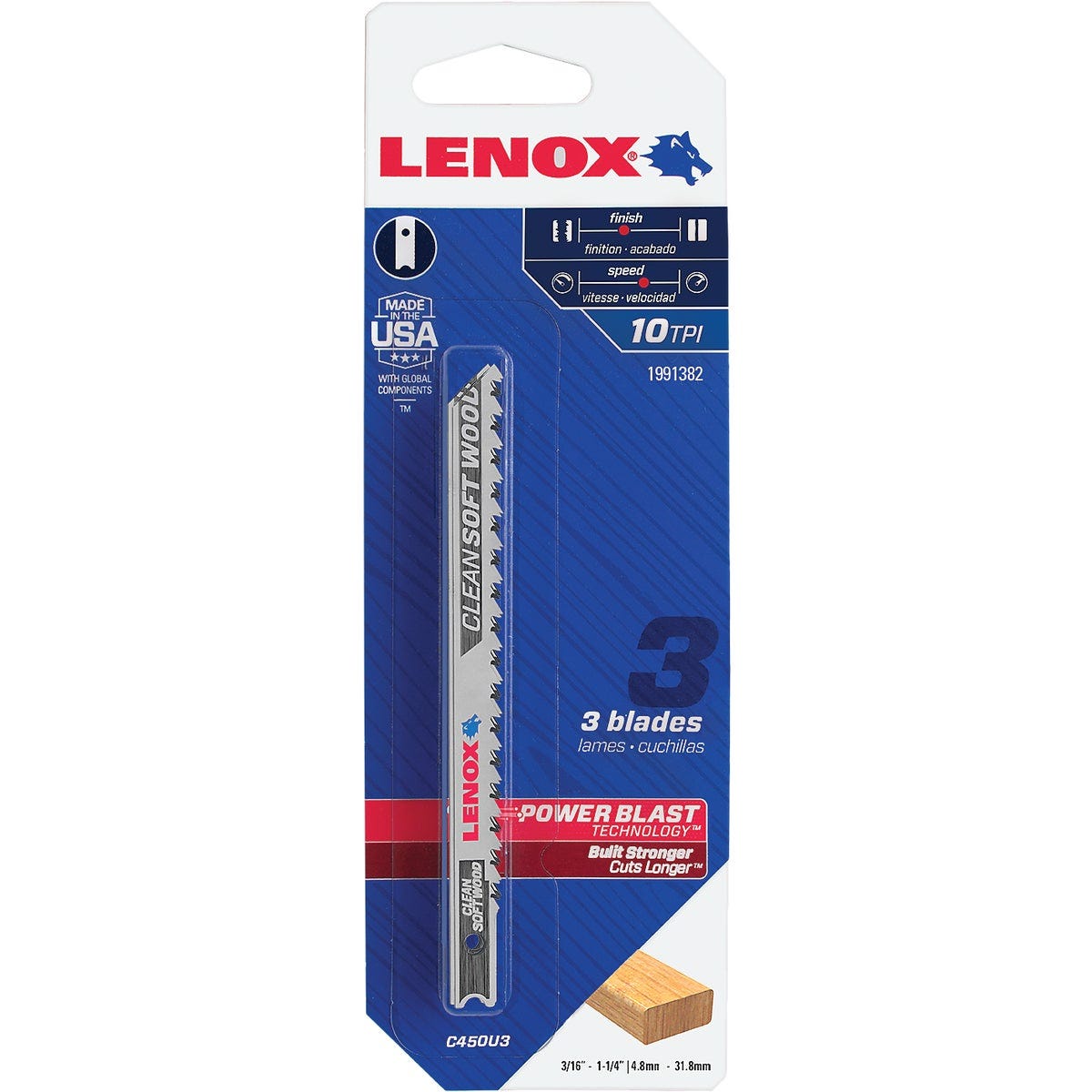 Lenox 4 In. x 10 TPI U-Shank HCS Jig Saw Blade for Clean Soft Wood (3-Pack) - photo 2 Lenox 4 In. x 10 TPI U-Shank HCS Jig Saw Blade for Clean Soft Wood (3-Pack) - photo 2