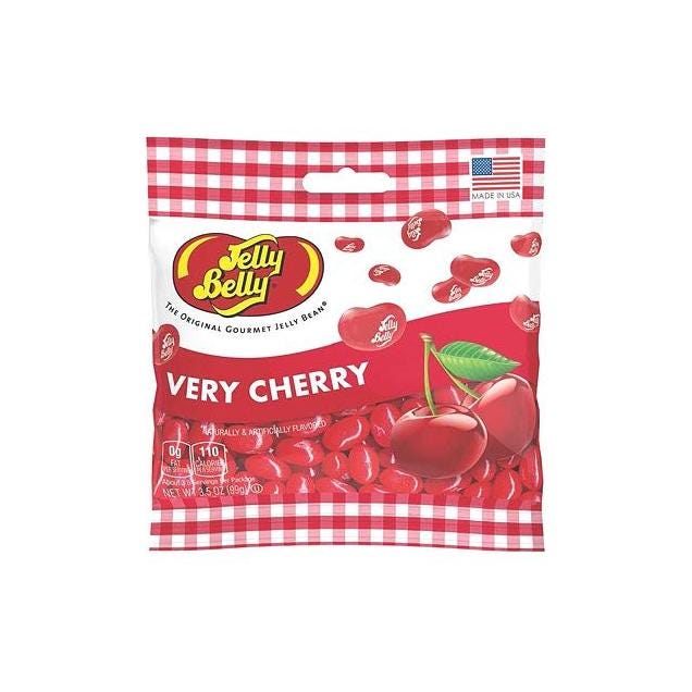 Jelly Belly 3.5 Oz. Very Cherry Gourmet Jelly Beans Grab & Go Bag Jelly Belly 3.5 Oz. Very Cherry Gourmet Jelly Beans Grab & Go Bag