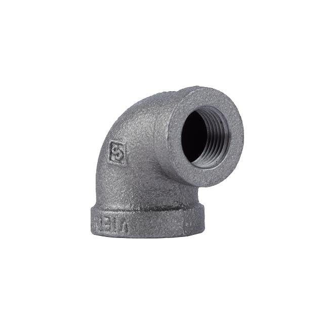 STZ 1/2 x 3/8 In. Black Pipe Reducing Elbow
