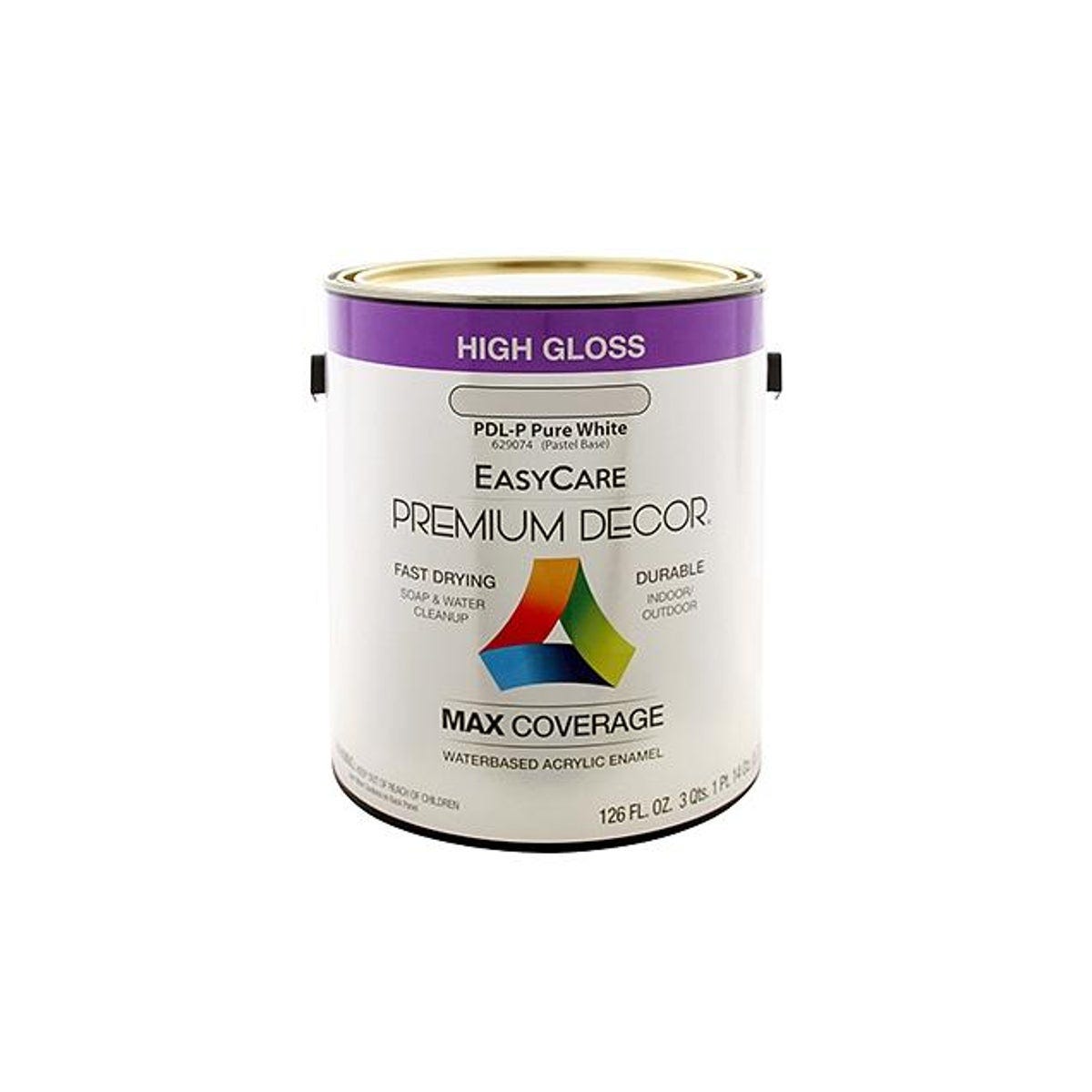 EasyCare Premium Decor 1 Gal. Pure White High-Gloss Water-Based Acrylic Enamel