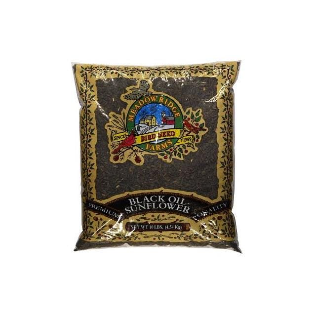 Meadow Ridge Farms 10 Lb. Black Sunflower Wild Bird Food