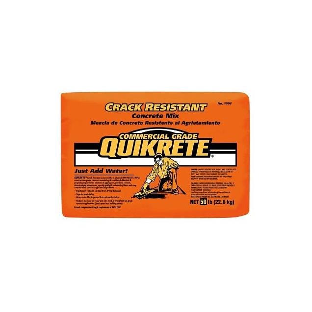 Quikrete 50 Lb. Crack Resistant Concrete Mix Quikrete 50 Lb. Crack Resistant Concrete Mix
