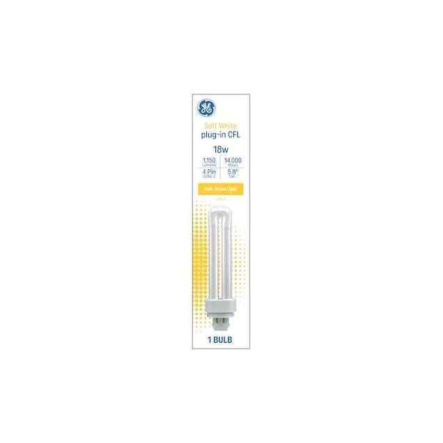 GE 18W Warm White CFL Light Bulb