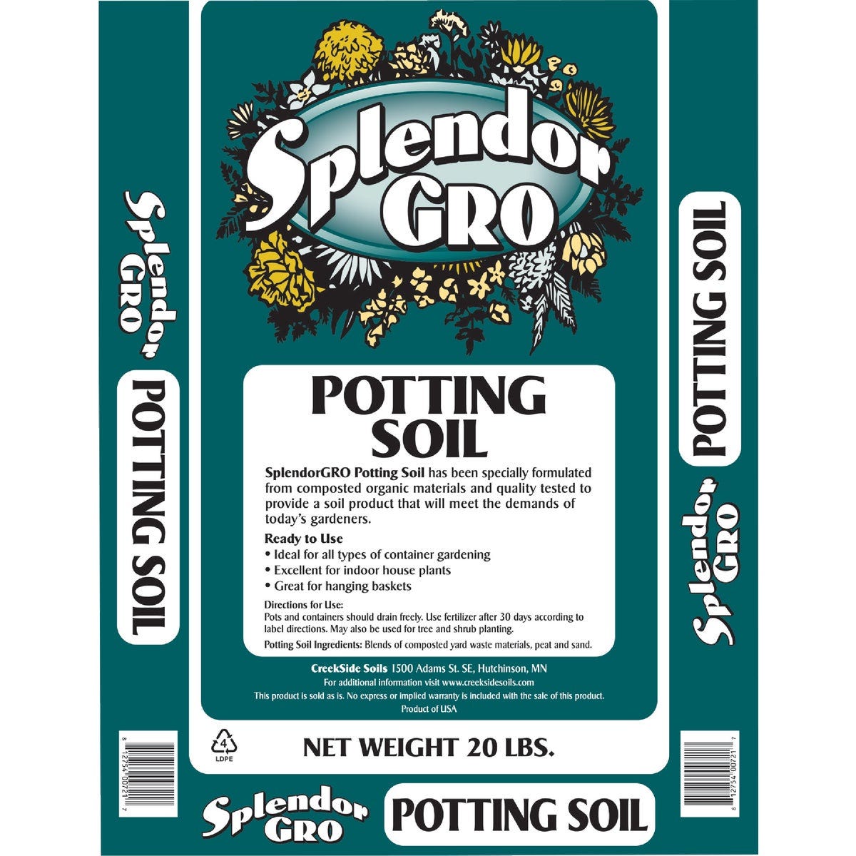 SplendorGRO 20 Lb. All Purpose Potting Soil