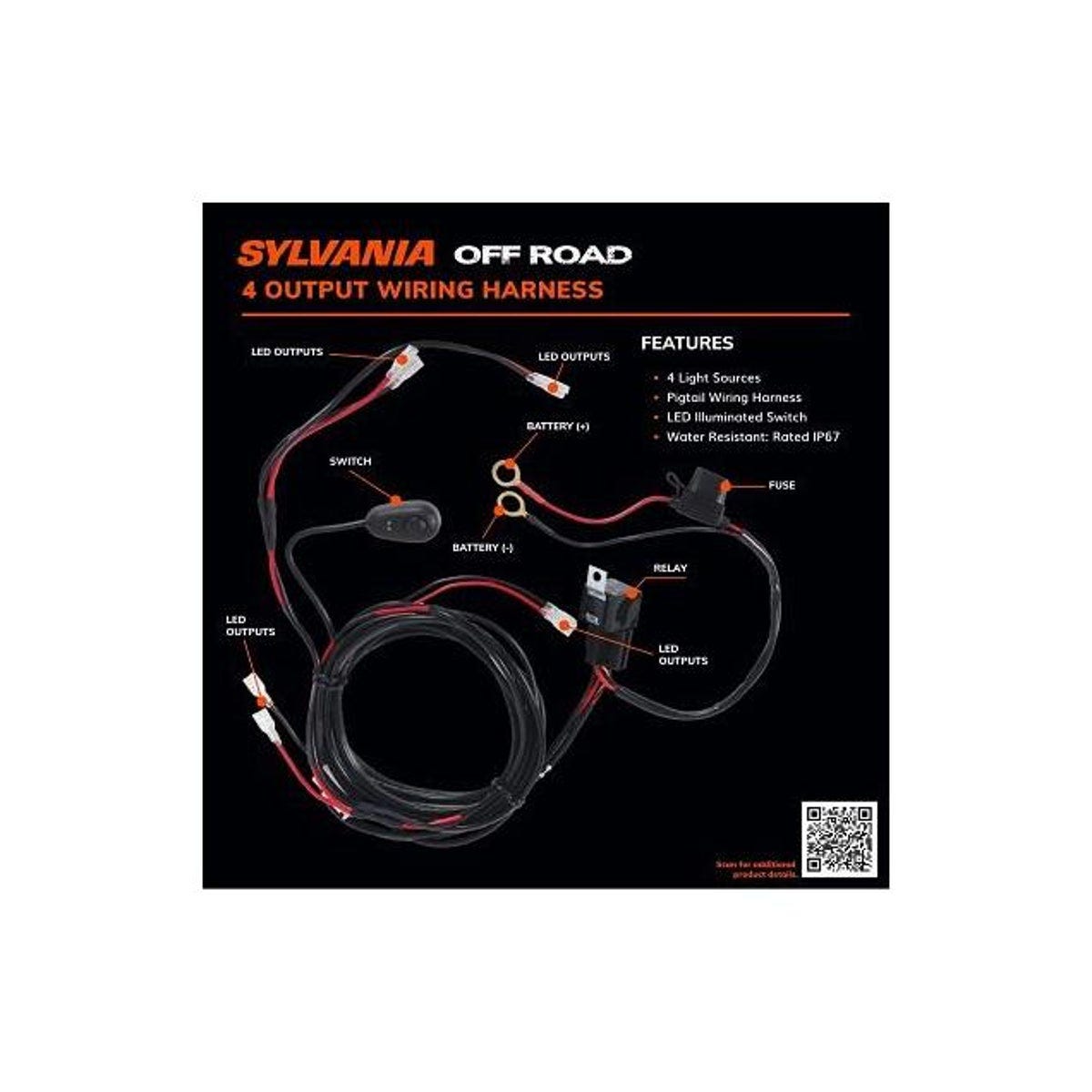 Sylvania Off-Road 4-Output Pigtail Wiring Harness - photo 4
