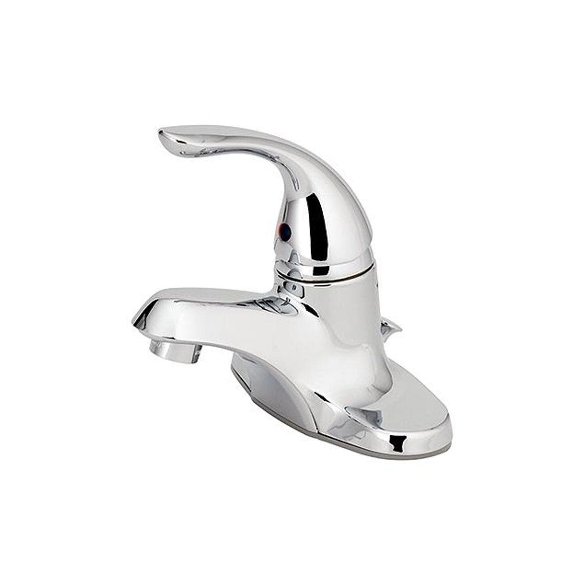 HomePointe 1-Lever Chrome Bathroom Faucet With Plastic Pop-Up