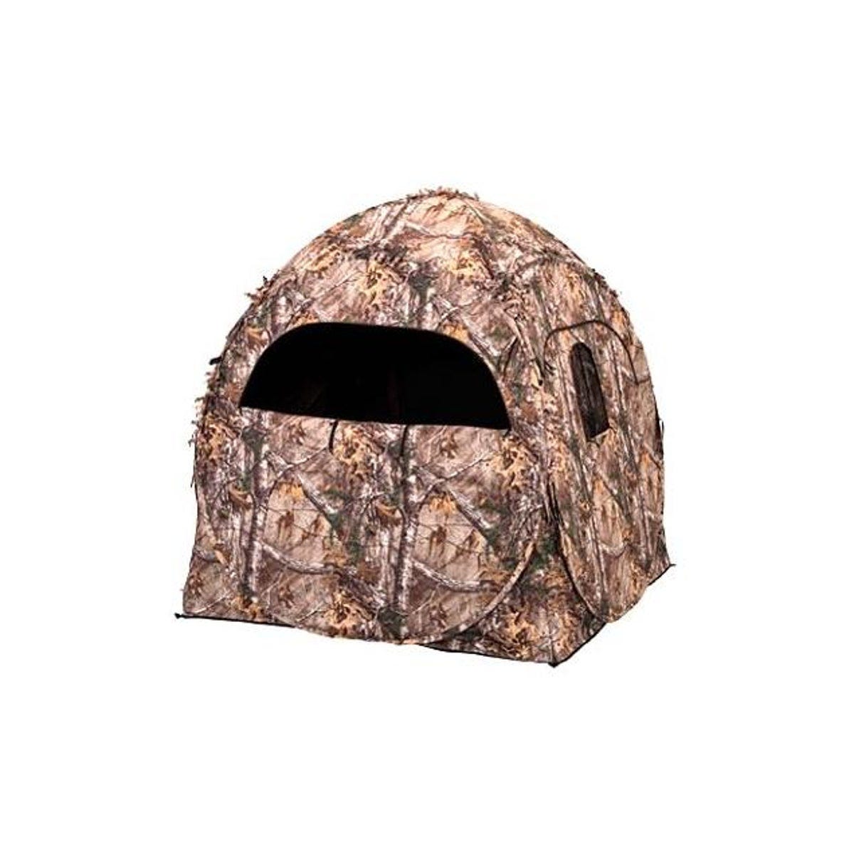 Ameristep 60 In. W. x 66 In. H. x 60 In. L. Doghouse Hunting Ground Blind, Real Tree Edge Camouflage