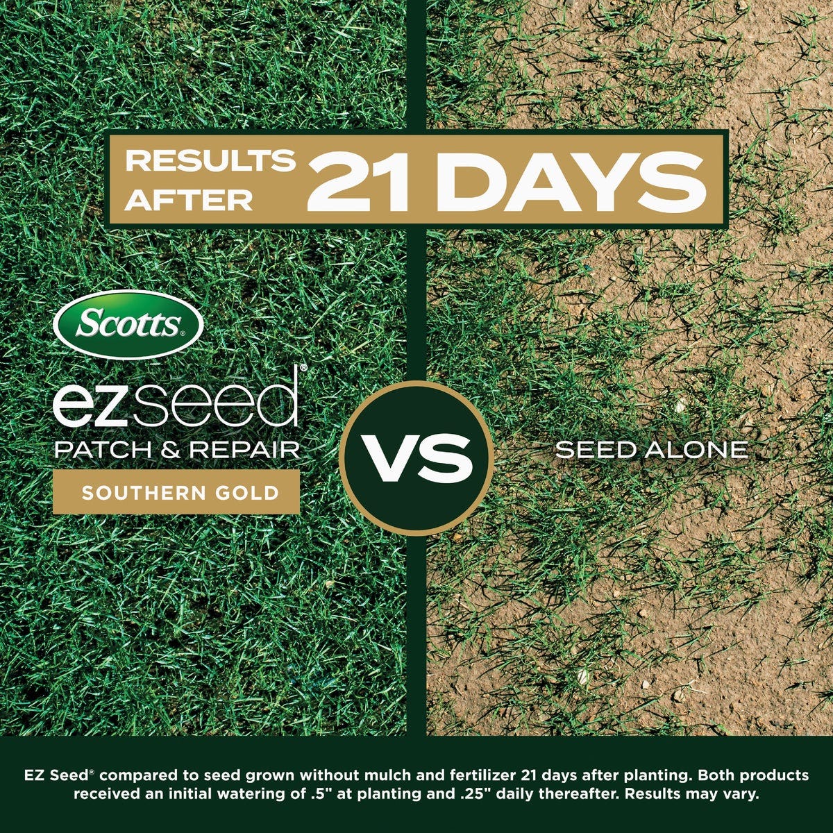 Scotts EZ Seed 10 Lb. 225 Sq. Ft. Patch & Repair Southern Gold Mulch ...