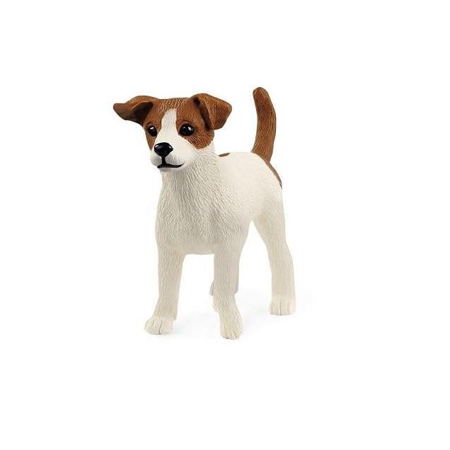 Schleich White & Brown Jack Russell Terrier Toy Animal Figure