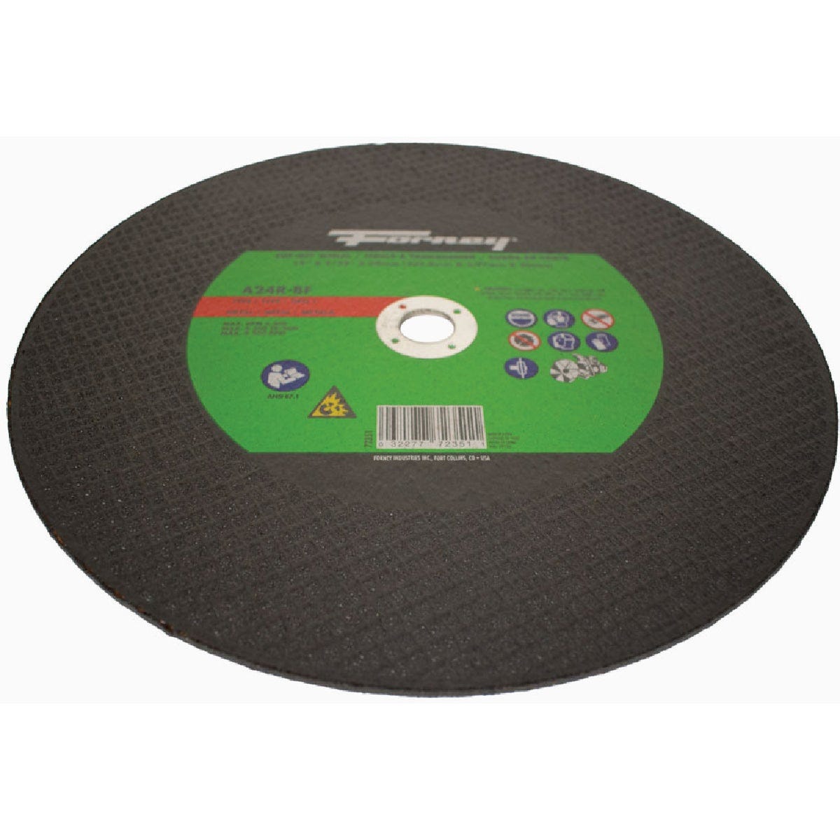 Forney 12 In. x 5/32 In. x 20 mm Type 1 Metal Cut-OffWheel - photo 2