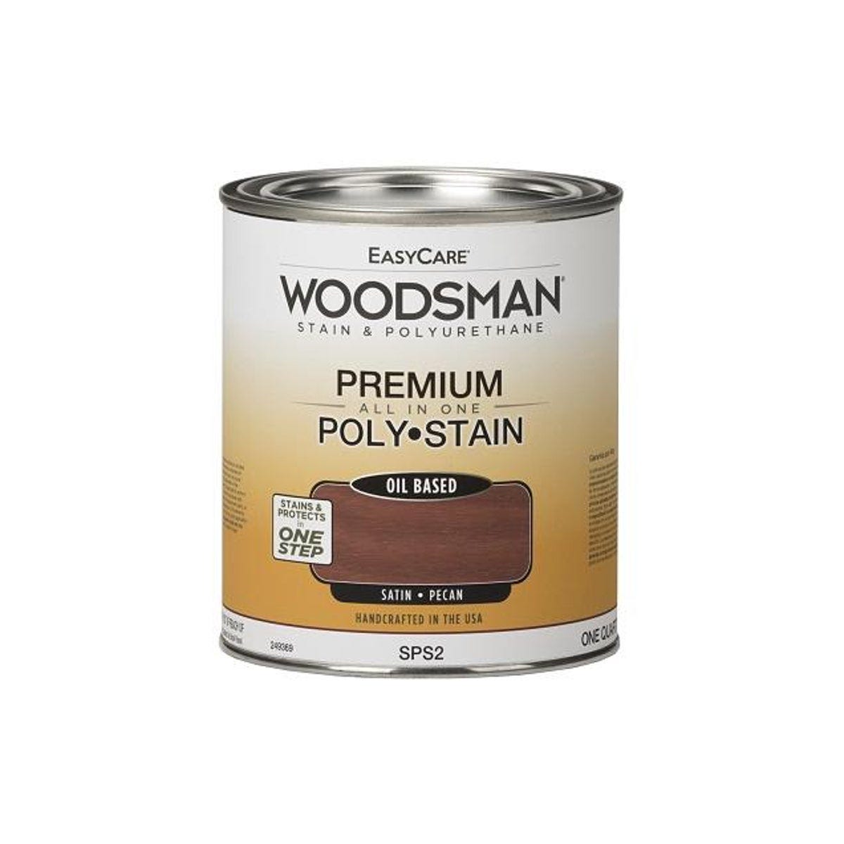 EasyCare Woodsman 1 Qt. Oil-Base Satin Pecan Stain & Polyurethane