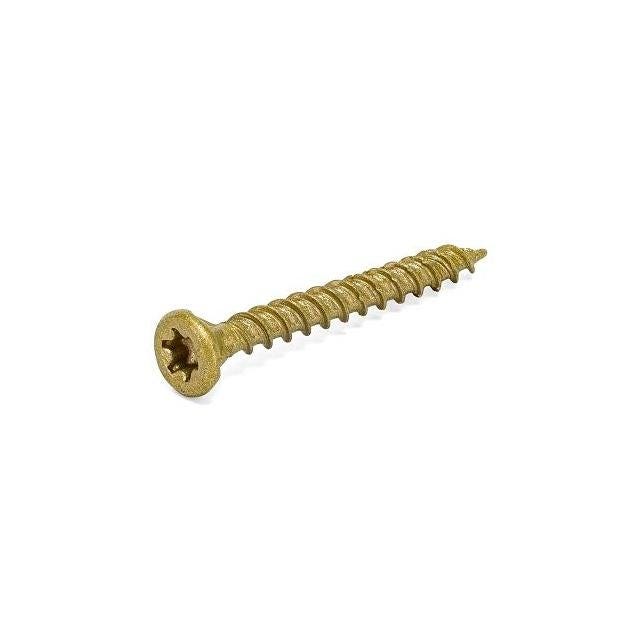 Hillman 1.75 In. x #8 Bronze Ceramic Power Pro Self-Drilling Exterior Wood Screws