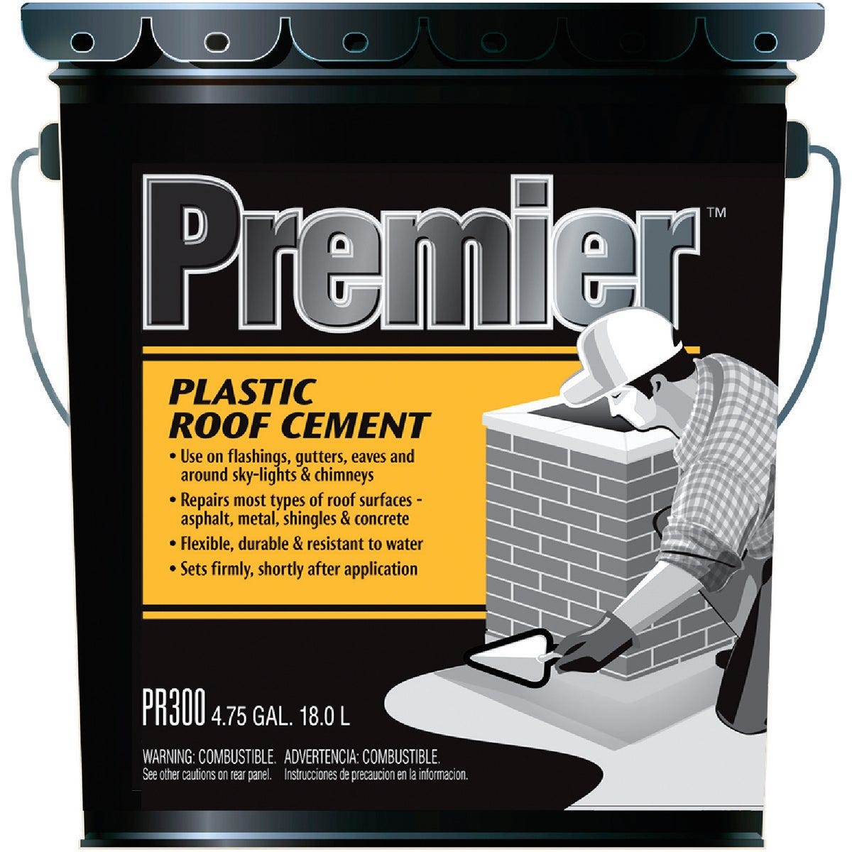 Premier 300 4.75 Gal.Plastic Roof Cement Premier 300 4.75 Gal.Plastic Roof Cement