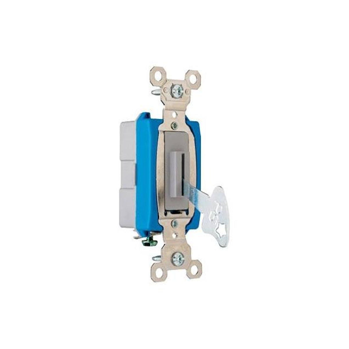 Legrand Pass & Seymour 15A Heavy-Duty Keyed Single-Pole Toggle Switch, Gray Legrand Pass & Seymour 15A Heavy-Duty Keyed Single-Pole Toggle Switch, Gray