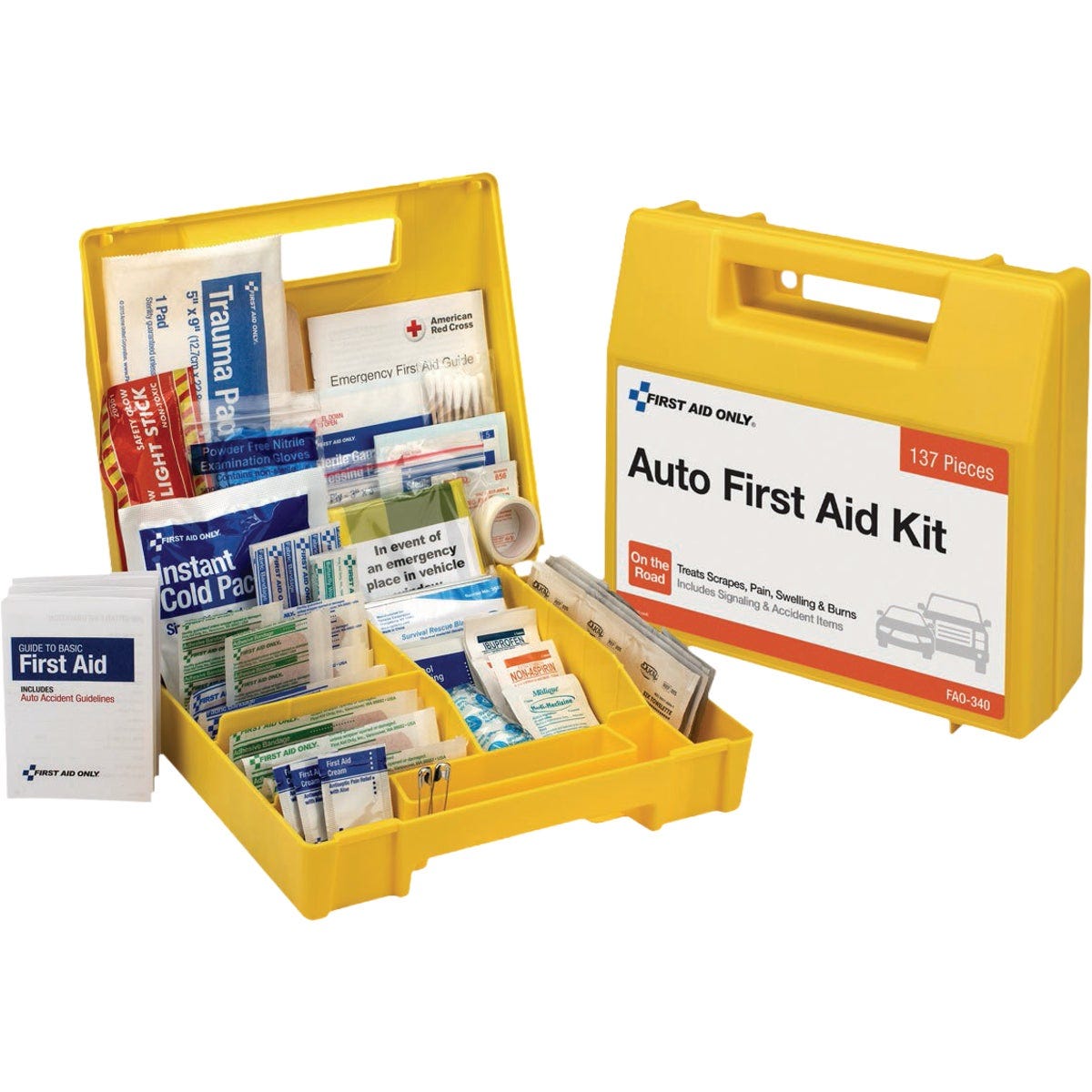 First Aid Only Vehicle First Aid Kit with Plastic Case (138-Piece) - photo 2