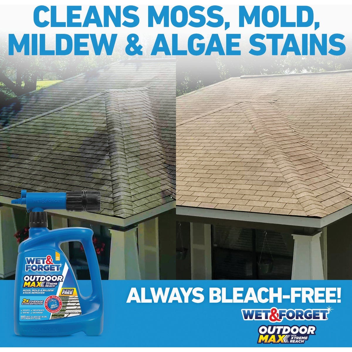 Wet & Forget 48 Oz. Hose End Spray Concentrate Moss, Mold, Mildew, & Algae Stain Remover - photo 4 Wet & Forget 48 Oz. Hose End Spray Concentrate Moss, Mold, Mildew, & Algae Stain Remover - photo 4