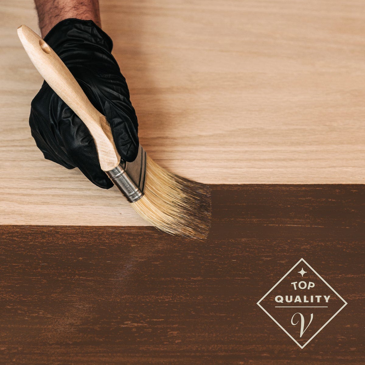 Varathane Fast Dry Dark Walnut Urethane Modified Alkyd Interior Wood Stain, 1/2 Pt. - photo 5