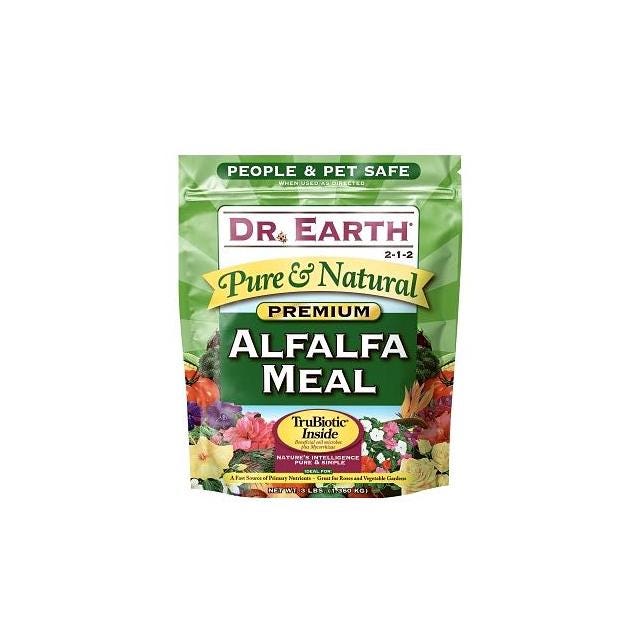 Dr. Earth 3 Lb. 2-1-2 Alfalfa Meal Organic Fertilizer Dr. Earth 3 Lb. 2-1-2 Alfalfa Meal Organic Fertilizer