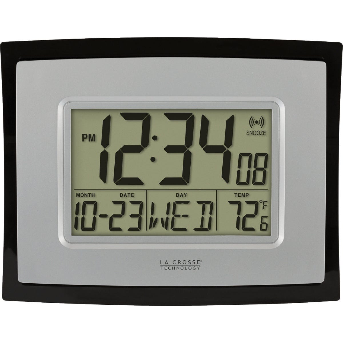 La Crosse Technology Digital Wall Clock with Indoor Temperature La Crosse Technology Digital Wall Clock with Indoor Temperature