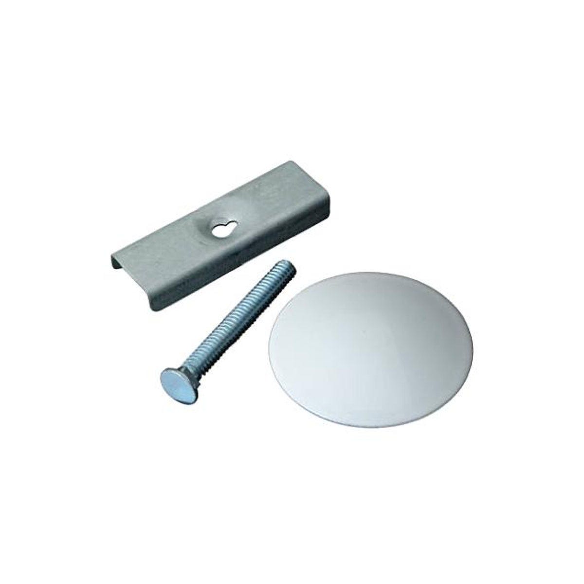 1-3/4 In. White Powder-Coated Steel Sink Hole Cover