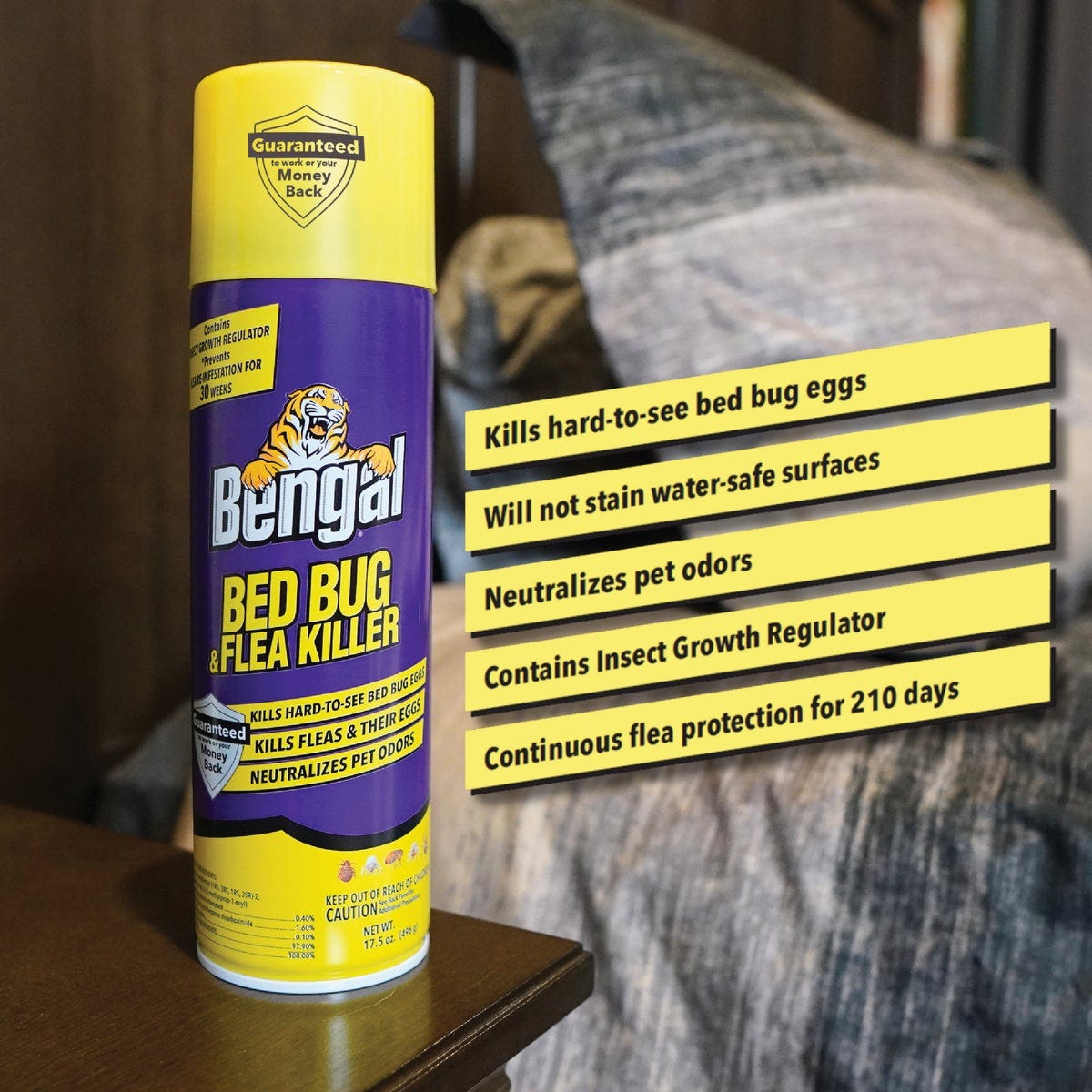 Bengal 17.5 Oz. Aerosol Spray Flea & Bedbug Killer - photo 2