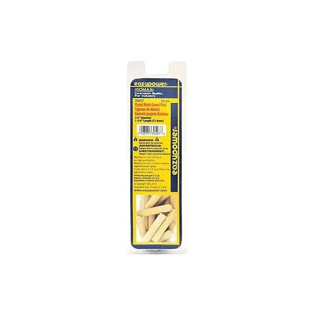 Eazypower 1/2 In. x 1-1/4 In. 36-Pack Fluted Dowel Pin