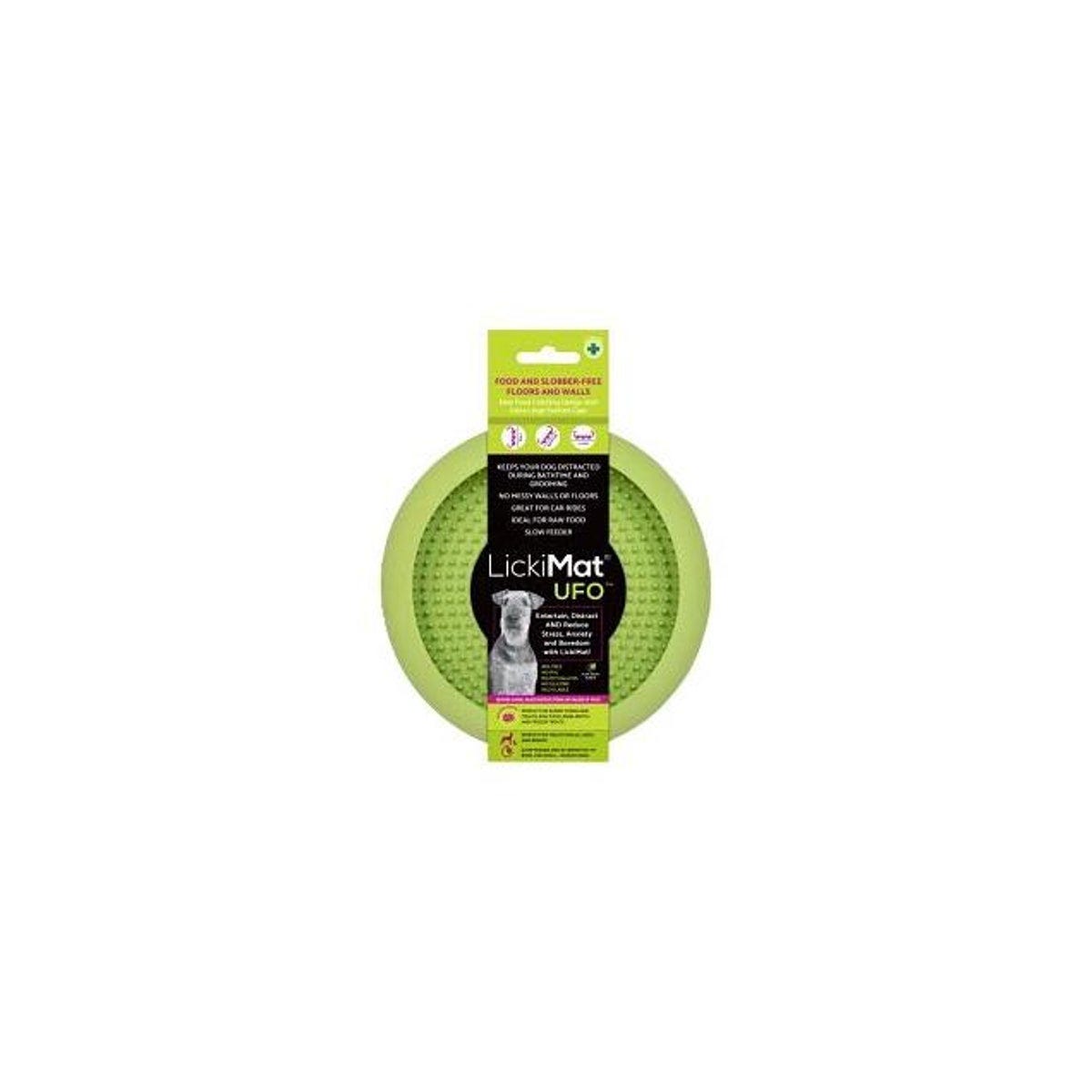 LickiMat Green Suction Cup Attachment UFO Dog Bowl