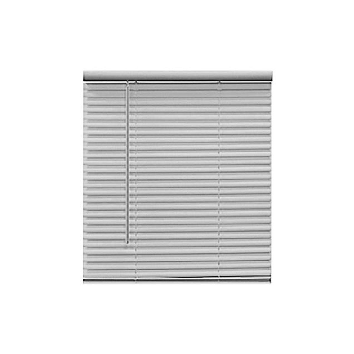 Homepointe 29 x 64 In. x 1 In. White Cordless PVC Light Filtering Mini Blinds Homepointe 29 x 64 In. x 1 In. White Cordless PVC Light Filtering Mini Blinds
