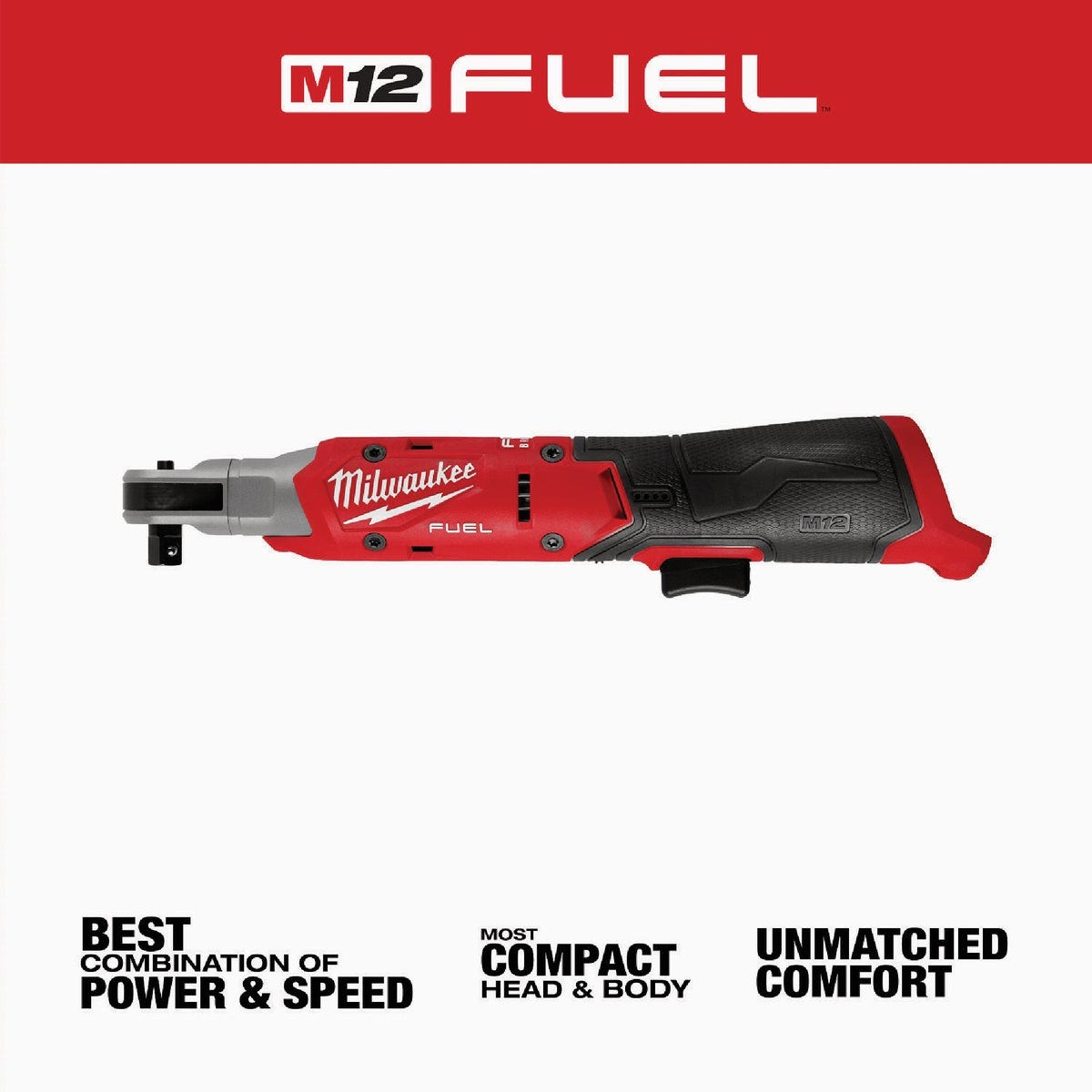Milwaukee M12 FUEL 3/8 In. Cordless Ratchet - photo 2
