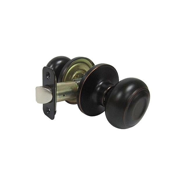 TruGuard Aged Bronze Verona Fancy Mushroom Passage Door Knob