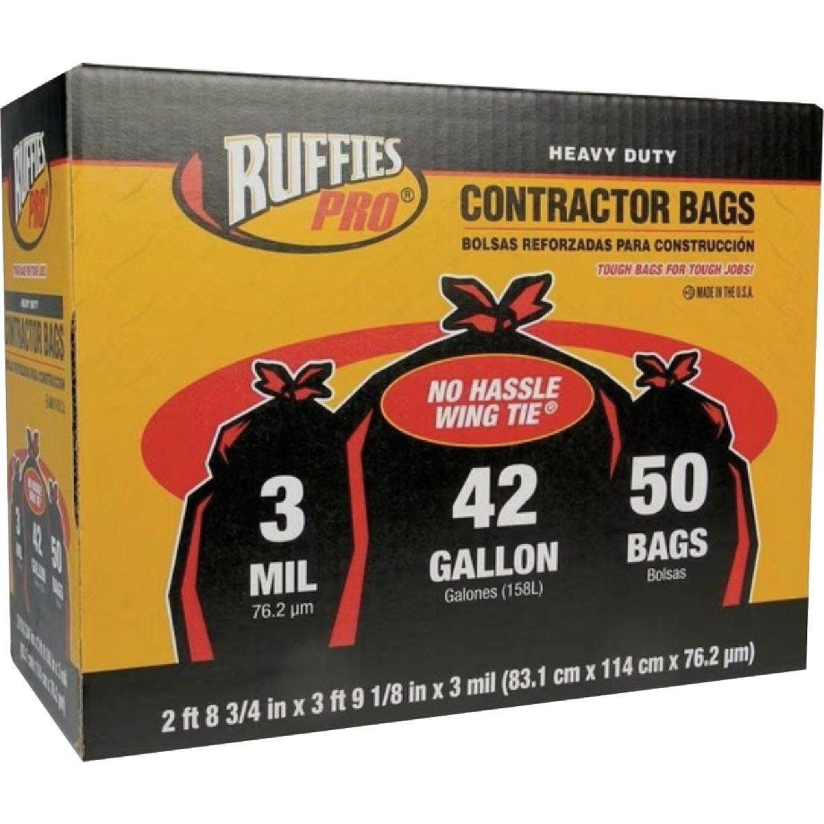 Ruffies Pro 42 Gal. Heavy Duty Contractor Bags (50-Count) - photo 2 Ruffies Pro 42 Gal. Heavy Duty Contractor Bags (50-Count) - photo 2