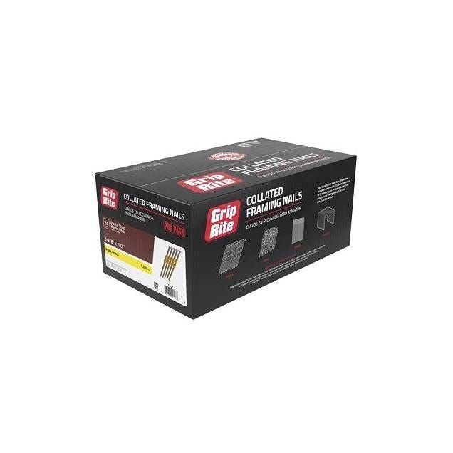 Grip-Rite 2-3/8 In. x 0.113 In. 21 Deg. Coated Smooth Shank Collated Framing Nails (5000 Ct.) - photo 2