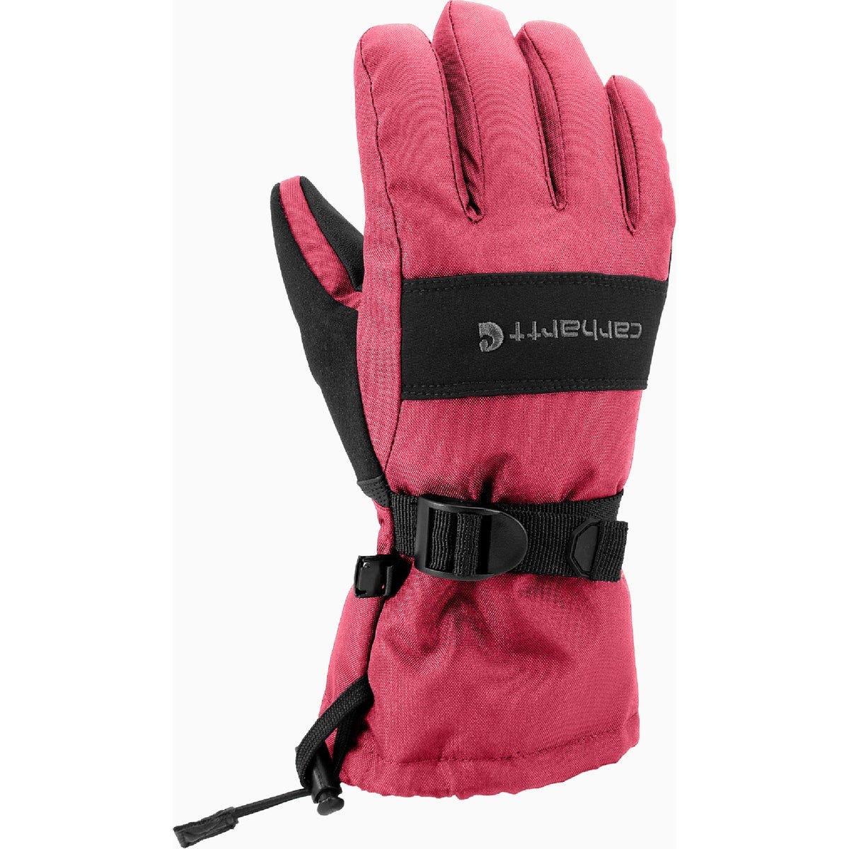 Carhartt Junior Medium Pink Lemonade Black Waterproof Insulated Gauntlet Glove