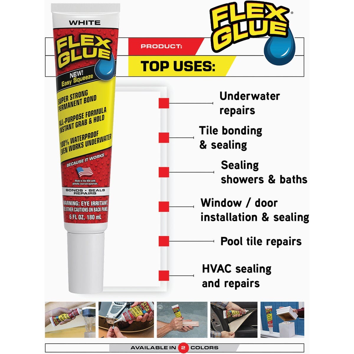 Flex Glue 6 Oz. White Multi-Purpose Adhesive - photo 5 Flex Glue 6 Oz. White Multi-Purpose Adhesive - photo 5