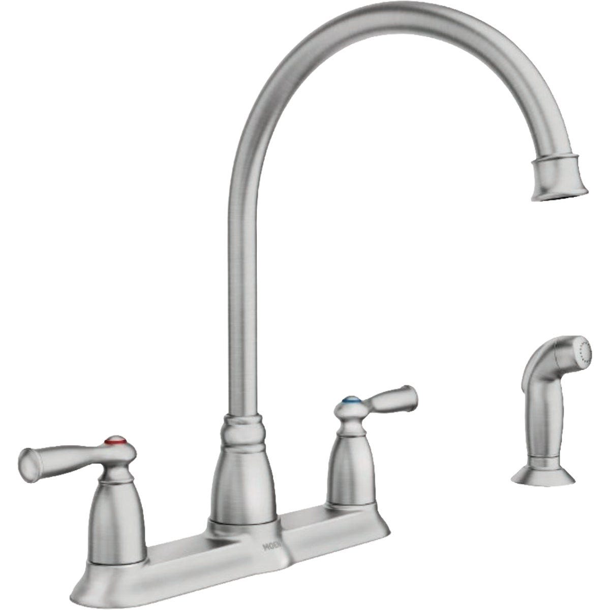 Moen Stainless Steel Banbury High-Arc Kitchen Faucet With Side Spray - photo 2 Moen Stainless Steel Banbury High-Arc Kitchen Faucet With Side Spray - photo 2