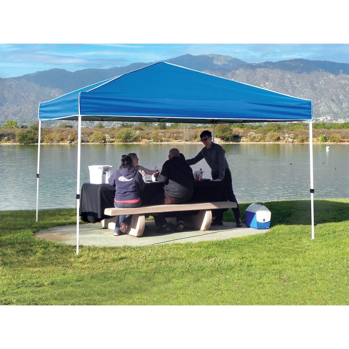 Z-Shade USA Everest 12 Ft. x 12 Ft. Blue Polyester Canopy - photo 3 Z-Shade USA Everest 12 Ft. x 12 Ft. Blue Polyester Canopy - photo 3
