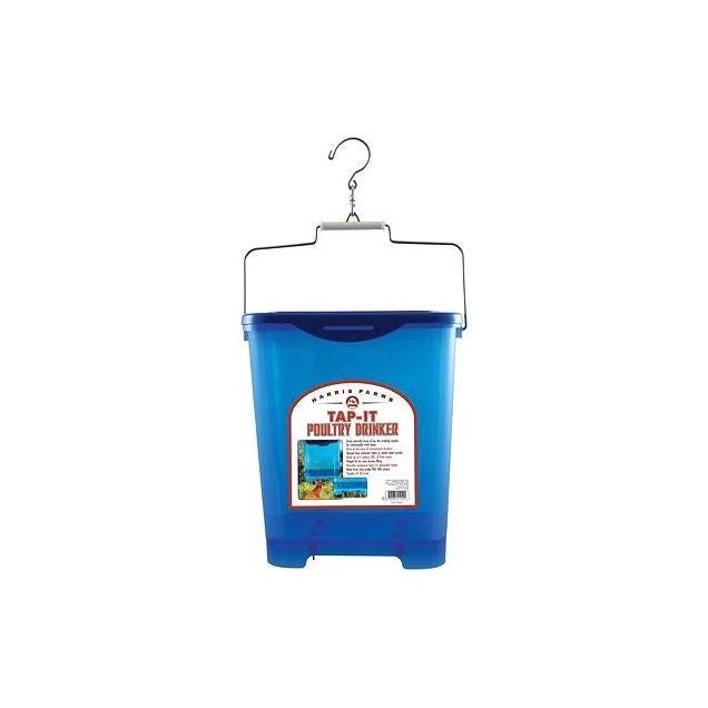 Manna Pro 4 Gal. Opaque Blue Tap-It Poultry Drinker