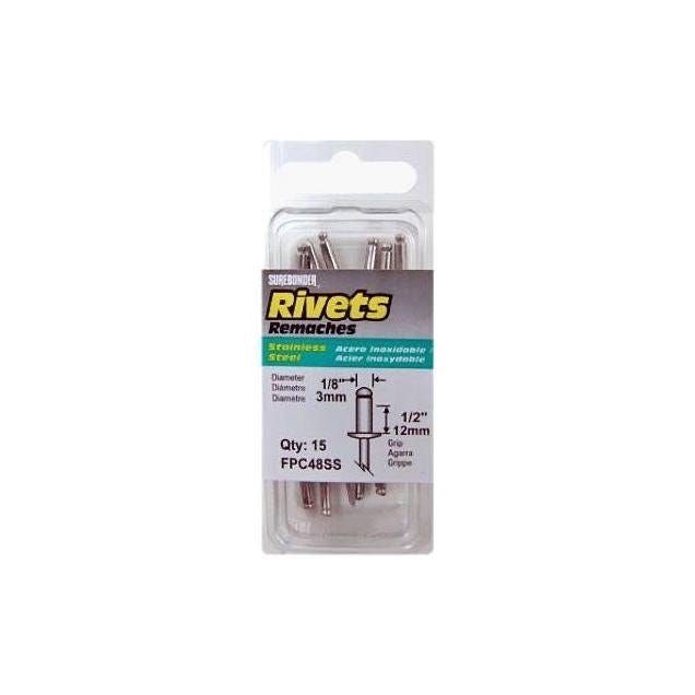 Surebonder Long Stainless-Steel Rivets (15-Pack) Surebonder Long Stainless-Steel Rivets (15-Pack)