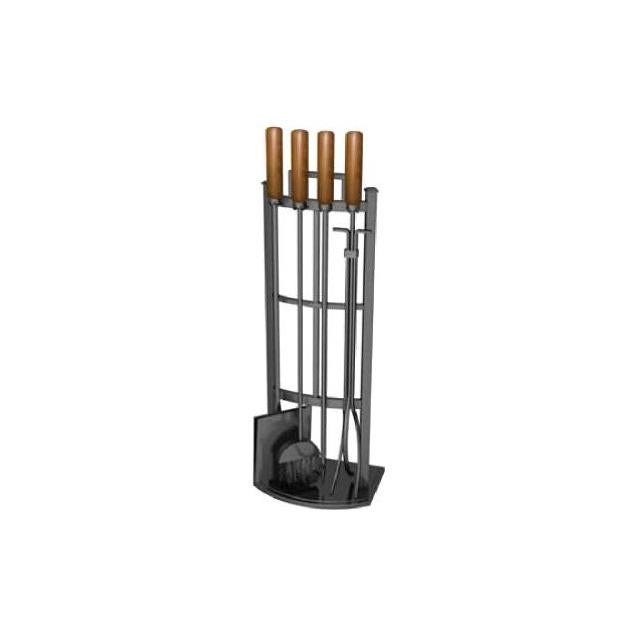Panacea 5-Piece Mission Black Fireplace Tool Set Panacea 5-Piece Mission Black Fireplace Tool Set
